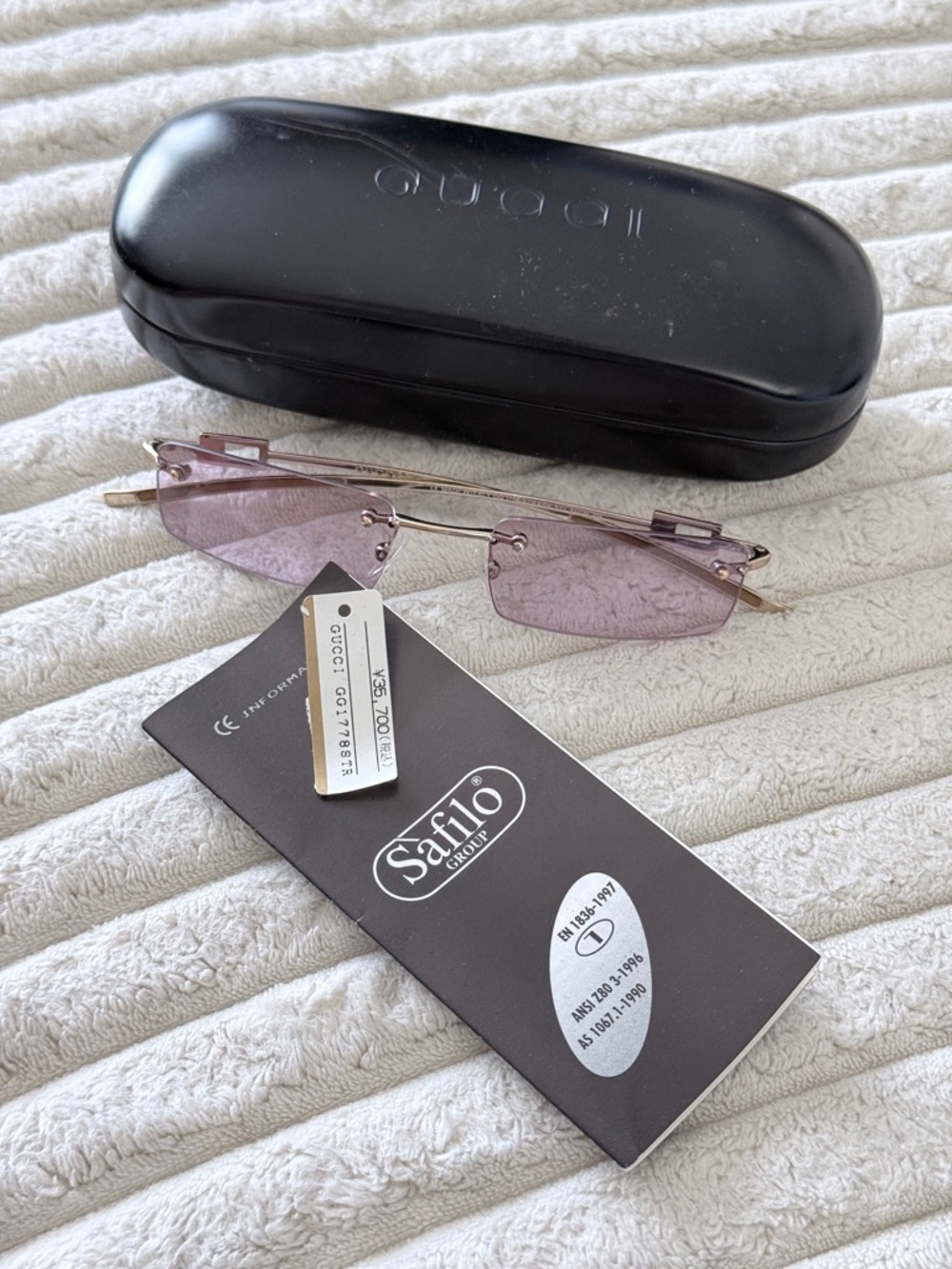 Gucci  Rimless Sunglasses - Purple Lenses